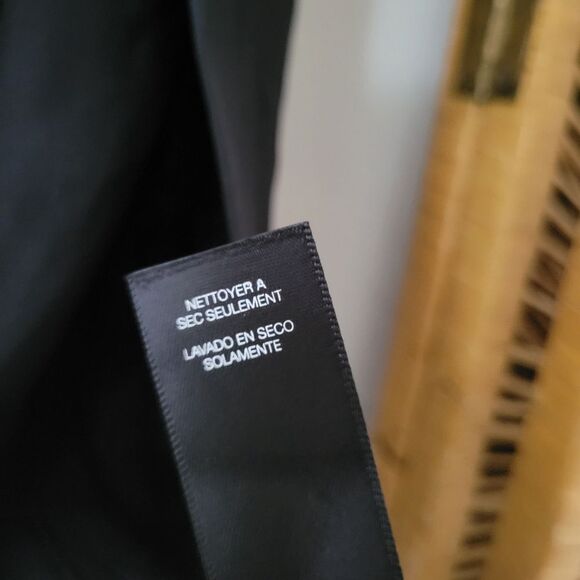 Kenneth Cole Black Label Silk Sheath Dress Black S Front Slits Long - Picture 8 of 10